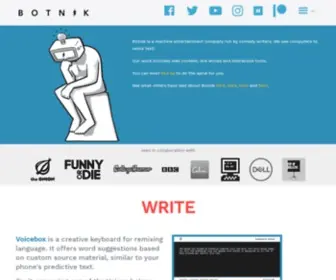 Botnik.org(Human-machine entertainment) Screenshot