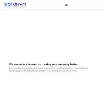 Botonym.com(Web Development Company) Screenshot