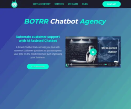 Botrr.com(AI ChatBot Agency for FB Messenger and Telegram) Screenshot