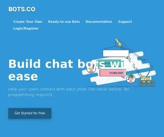 Bots.co(Easiest Way to Create Chat Bots for CometChat) Screenshot