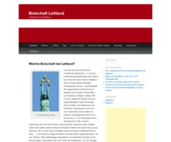 Botschaft-Lettland.de(Welche Botschaft Lettland vermitteln will) Screenshot