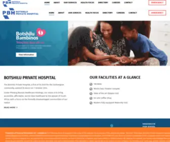 Botshilu.co.za(Where healthcare meets you) Screenshot