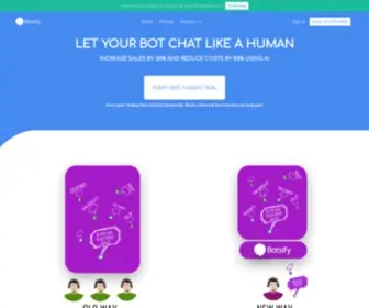 Botsify.com(Botsify is a chatbot automation platform) Screenshot
