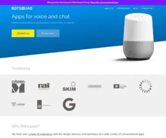 Botsquad.com(Apps for voice and chat) Screenshot