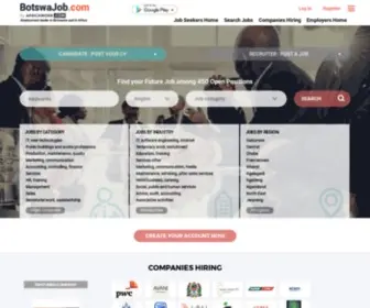 Botswajob.com(Job Vacancies and Recruitment in Botswana) Screenshot