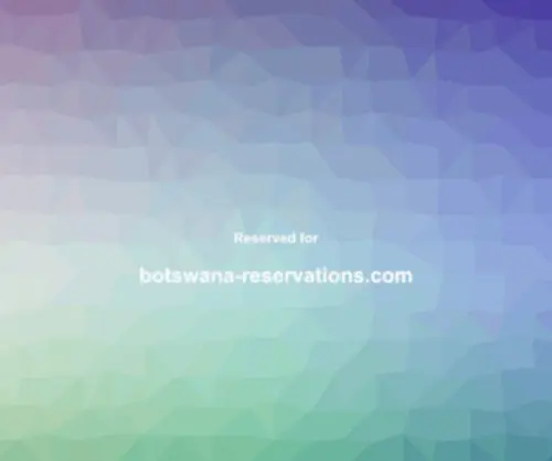 Botswana-Reservations.com(Botswana Reservations) Screenshot