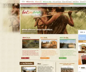 Botswana-Tourism.gov.bw(Botswana Tourism Organisation) Screenshot