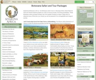 Botswana.co.za(Botswana Safari and Luxury Trips) Screenshot