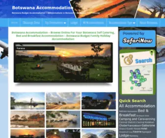 Botswanaaccommodation.co.za(Botswana Accommodation) Screenshot