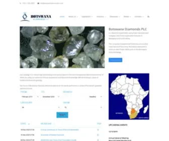 Botswanadiamonds.co.uk(Botswana Diamonds) Screenshot