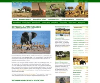 Botswanasafaripackages.com(Botswana Safari packages) Screenshot