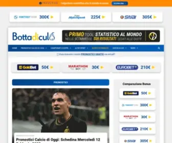 Bottadiculo.it(Scommesse, Schedine, Pronostici, Calcio) Screenshot