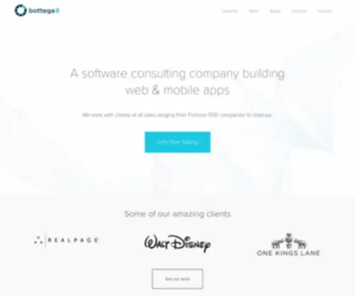 Bottega8.com(Building software that moves your business forward) Screenshot