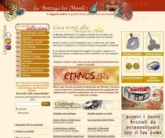 Bottegadeimonili.com(Il negozio online di gioielli etnici provenienti dal mondo) Screenshot