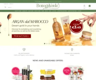 Bottegaverde.eu(Bottega Verde) Screenshot