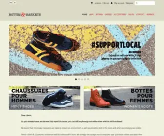 Bottesetbaskets.com(Bottes et Baskets) Screenshot