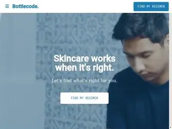 Bottlecode.com(Personalized Men's Skincare) Screenshot