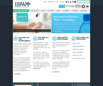 Bottledwater.org(The International Bottled Water Association (IBWA)) Screenshot