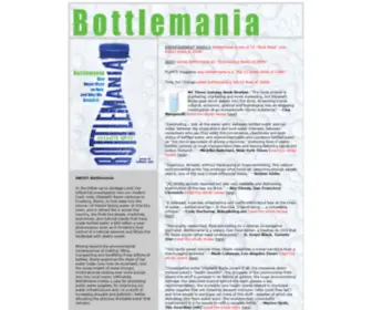 Bottlemania.net(Elizabeth Royte) Screenshot