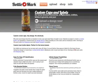 Bottlemark.com(BottleMark Custom Bottle Caps and Labels) Screenshot