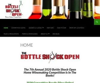 Bottleshockopen.com(The Bottle Shock Open) Screenshot