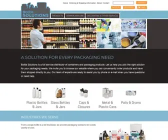 Bottlesolutions.com(Pipeline Packaging Acquires Consumer Container Distributor) Screenshot