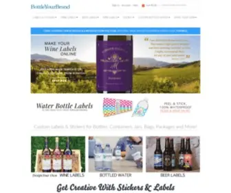 Bottleyourbrand.com(Wine Labels) Screenshot