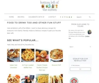 Bottomleftofthemitten.com(Food to Drink Too and Other Fun Stuff) Screenshot