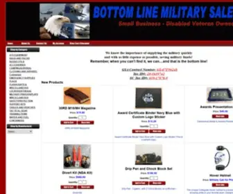Bottomline2000.com(Military Apparel) Screenshot