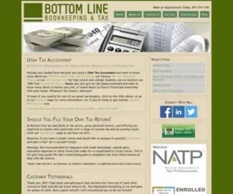 Bottomlineslc.com(Bottom Line Bookkeeping & Tax) Screenshot