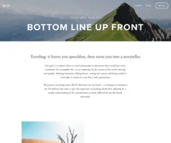 Bottomlineupfront.com(BLUF) Screenshot