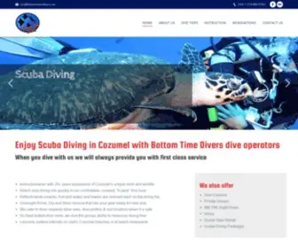 Bottomtimedivers.net(Scuba Diving Cozumel) Screenshot