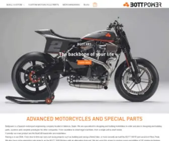 Bottpower.com(Custom Motorcycles) Screenshot