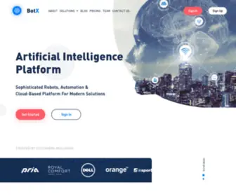 Botx.cloud(Artificial Intelligence Solutions) Screenshot