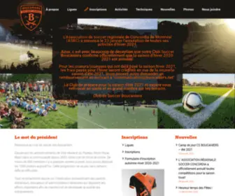 Boucaniers.net(Club de Soccer Les Boucaniers) Screenshot