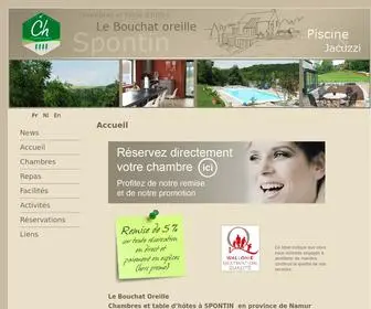 Bouchat-Oreille.be(Chambres et table d'hôtes) Screenshot