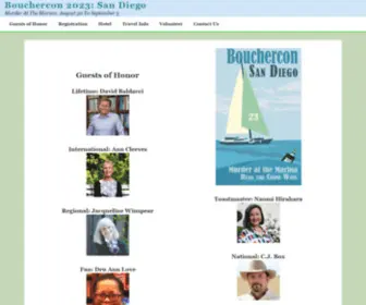 Bouchercon2023.com(Murder at the Marina) Screenshot