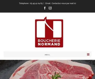 Boucherie-Normand.fr(MAISON NORMAND) Screenshot