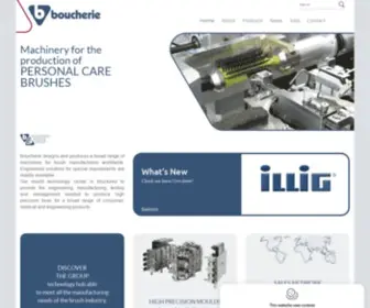 Boucherie.com(Machinery for brush manufacturers) Screenshot