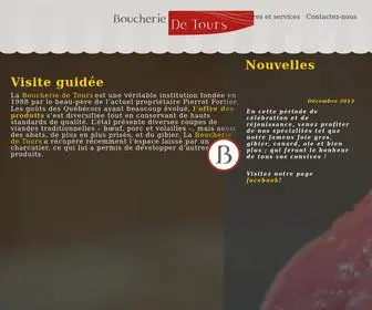 Boucheriedetours.ca(Boucherie de Tours) Screenshot