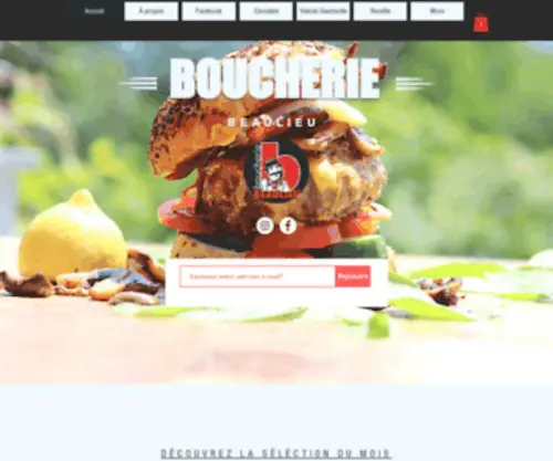 BoucheriejBeaulieu.com(Saucisse Charcuterie Viande de Qualité) Screenshot