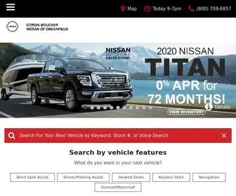 Bouchernissangreenfield.com(Gordie Boucher Nissan of Greenfield) Screenshot