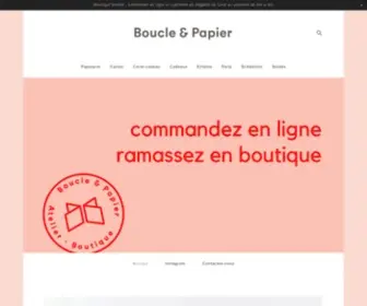 Boucleetpapier.com(Boucle & Papier) Screenshot