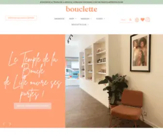 Bouclette.co(Produits naturels pour cheveux ondulés) Screenshot