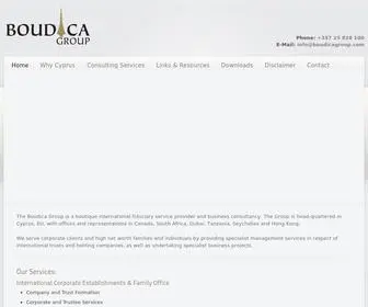 Boudicagroup.com(Boutique international fiduciary service provider and business consultancy in Cyprus) Screenshot