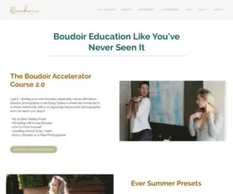 Boudoircourses.com(Boudoir by Sasser) Screenshot