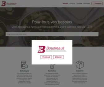 Boudreault.ca(Les Emballages Boudreault Ltée) Screenshot