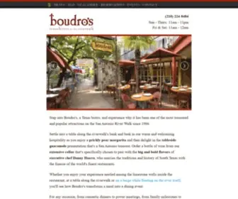 Boudros.com(Boudro's Texas Bistro) Screenshot