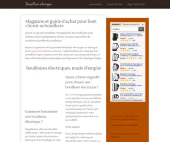 Bouilloireelectrique.com(Bouilloire électrique) Screenshot