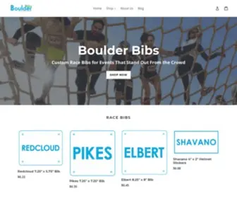 Boulderbibs.com(Custom Race Bib Numbers) Screenshot